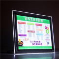 New Transparent Crystal Light Box Menu Board